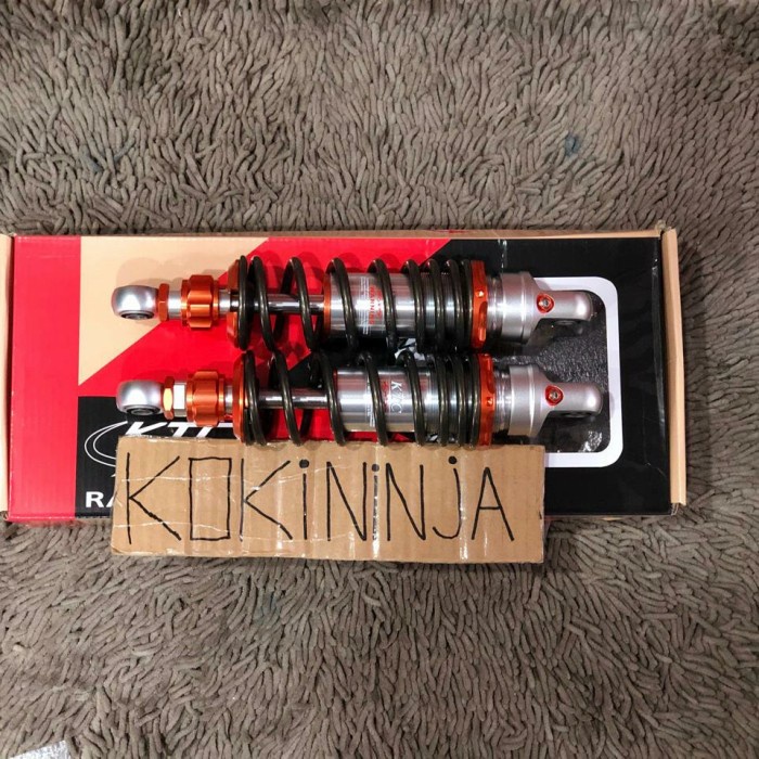 shock ktc racing non tabung klik bebek 280mm original grey titanium