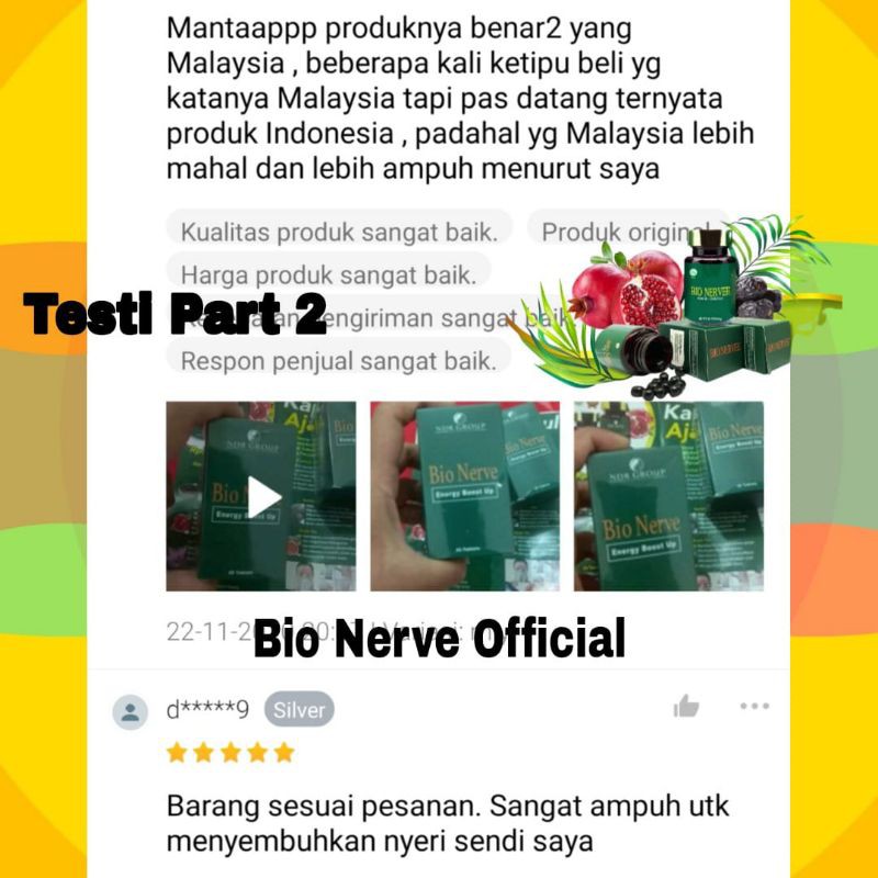 Obat Herbal Asam Urat Bio Nervee 100% Original Malaysia Bionerve Bionervee Obat Struk Lambung Ampuh-3