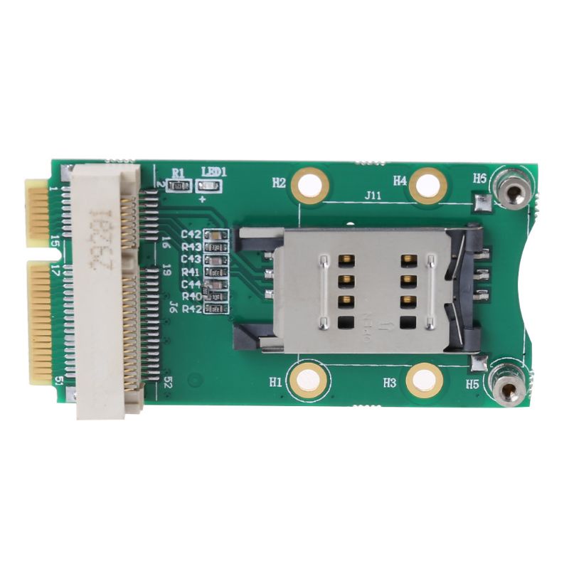 Btsg Adaptor Mini PCI-e Dengan Slot SIM Card Untuk 3G/4G WWAN LTE GPS Card Mini PCI-e