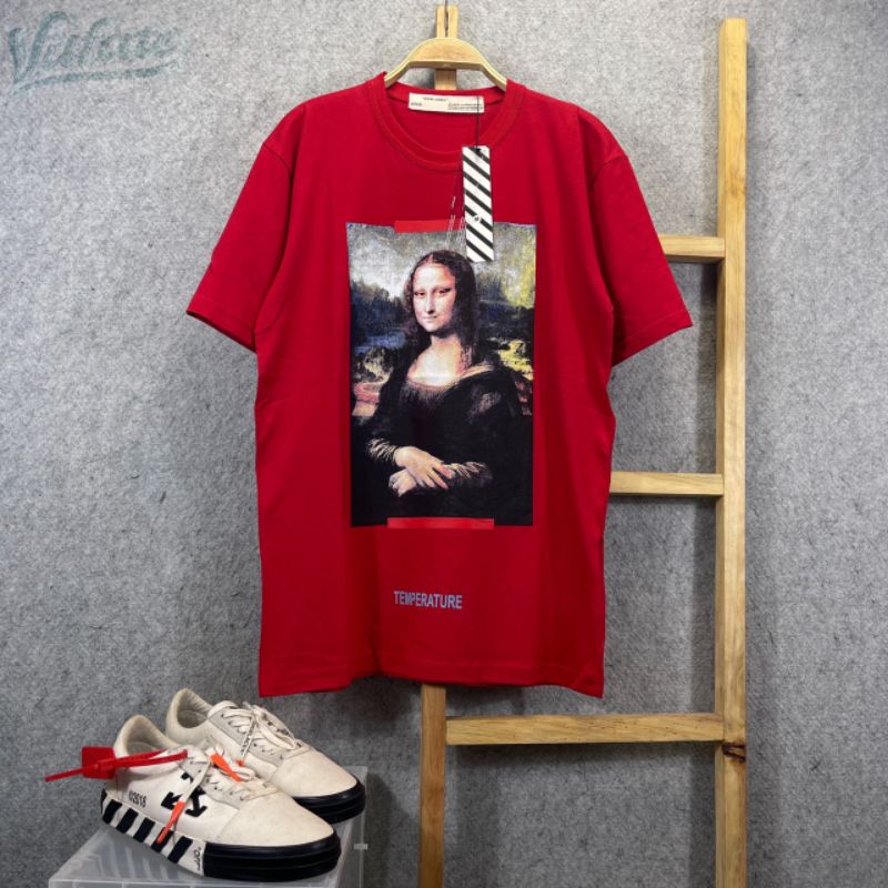 KAOS T-SHIRT OFF WHITE MONALISA AUTHENTIC FULLTAG &amp; LEBEL