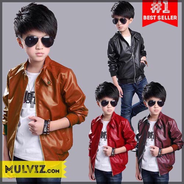 Jaket kulit anak Jaket anak Jalanan