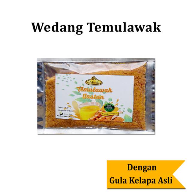 

Edelweiss Wedang Temulawak Instan+Gula Kelapa Murni isi 20gr merk Edelweiss Minuman Herbal