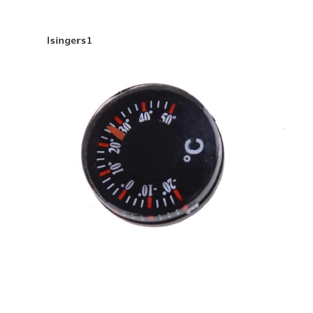 (lsingers1) Termometer mini Bulat Diameter 20mm Bahan Plastik