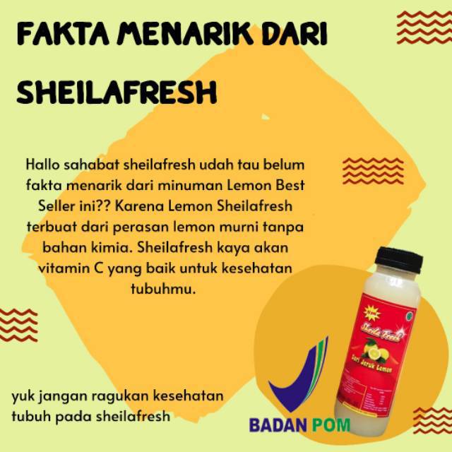 

[ bisa COD ] Sari lemon fresh Sheila fresh 250ml