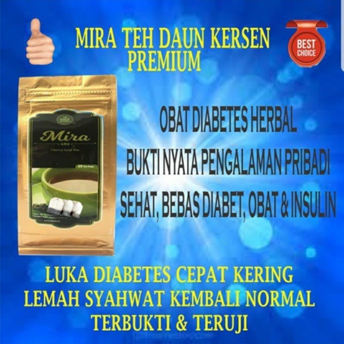 

ORIGINAL MURAH MIRA TEH DAUN KERSEN DIABETES HERBAL AMPUH BUKTI NYATA PENGALAMAN ORI