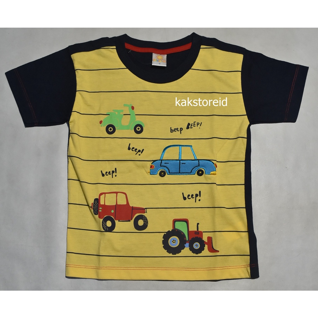 Baju Anak Laki Laki Littl* M Lengan Pendek Kuning BAL 26