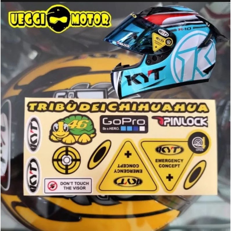 Paket Flat visor + TOPost +Talang air KYT RC7 R10 K2R K2Rider