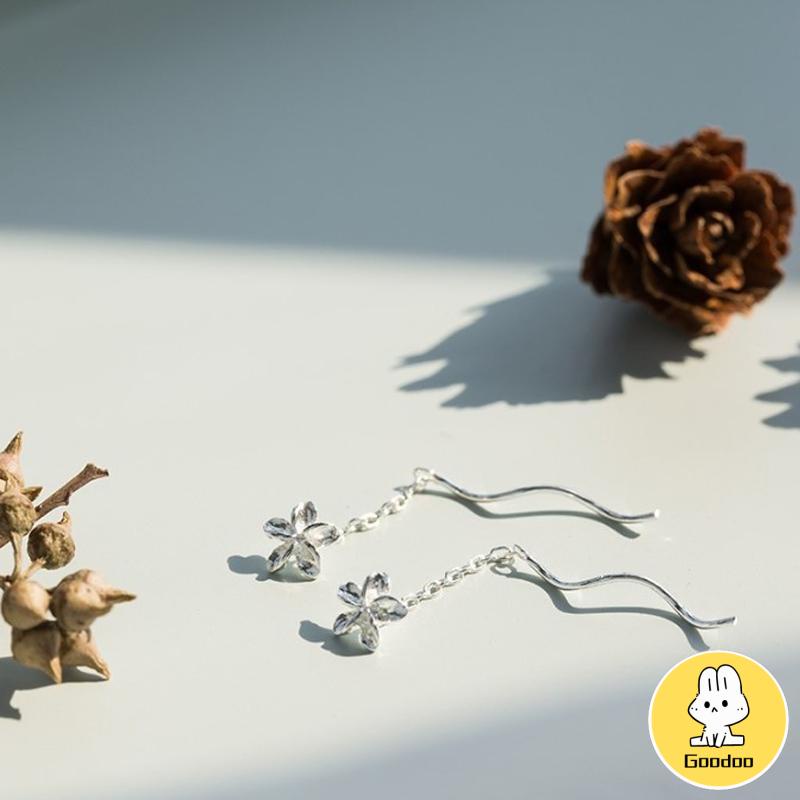 Anting-anting daisy wanita gaya Korea / anting rumbai wanita gaya Korea -Doo