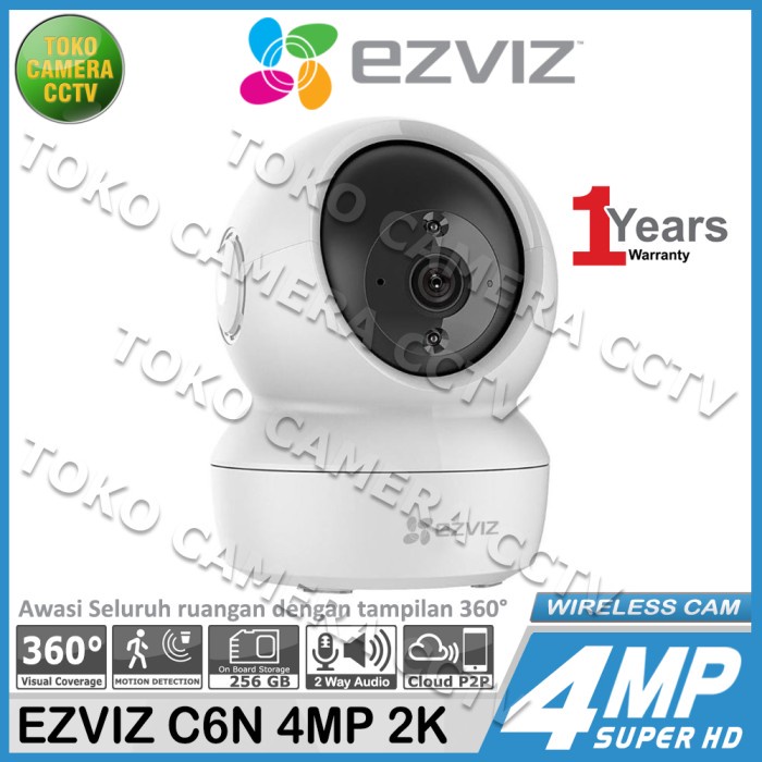 {ElekStore} CCTV WIFI KAMERA IP CAMERA EZVIZ C6N 4MP 2K Berkualitas