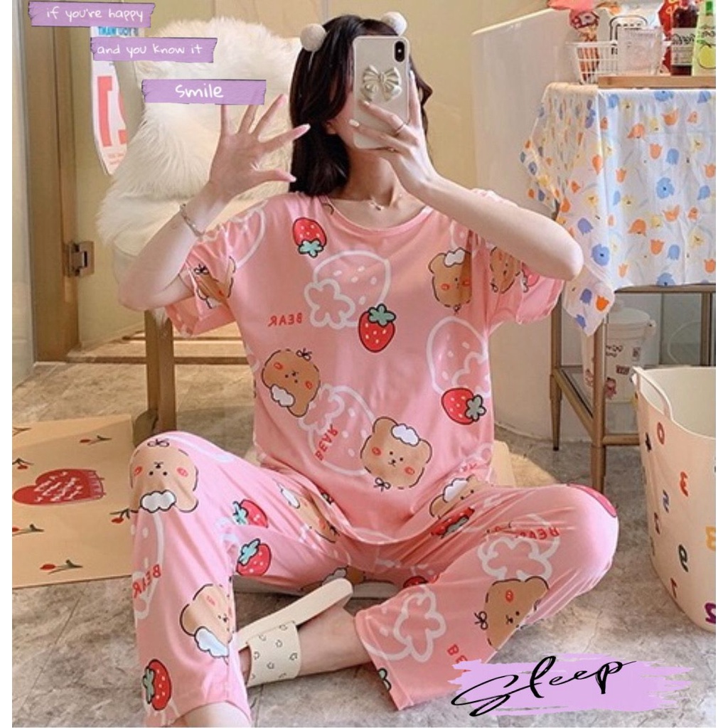 VS GG - baju setelan piyama wanita WINTER FRUIT