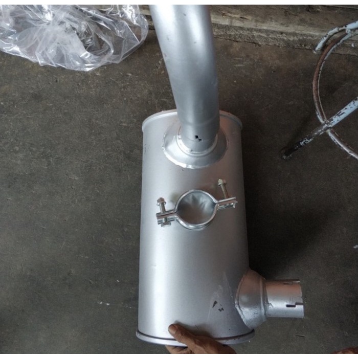 IGMO Knalpot Muffler Komatsu PC130-7 PC130 7 Komatsu Lokal dan Clamp