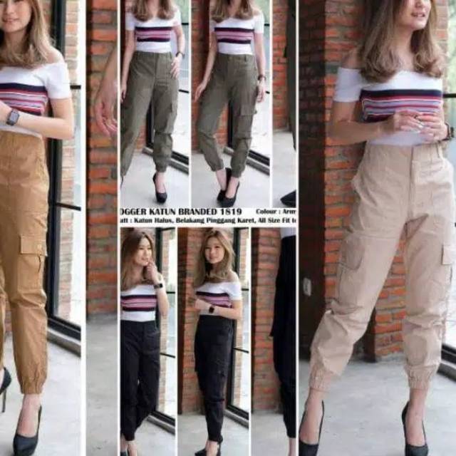 JOGGER CARGO PANTS STRADIVARIUS BAGUS MURAH