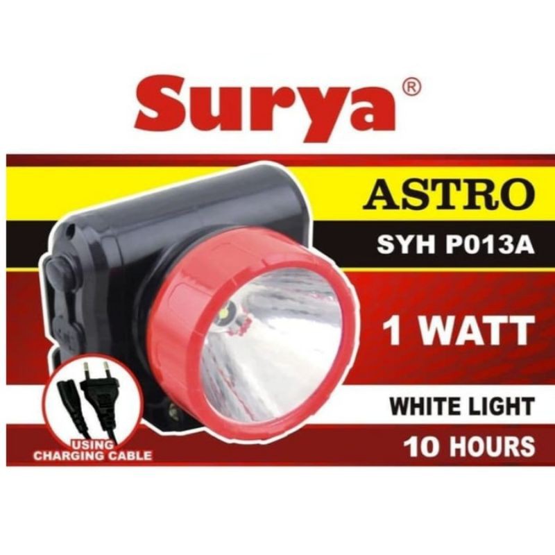 Head Lamp / Senter Kepala Surya Astro 1 Watt SYH-P013A