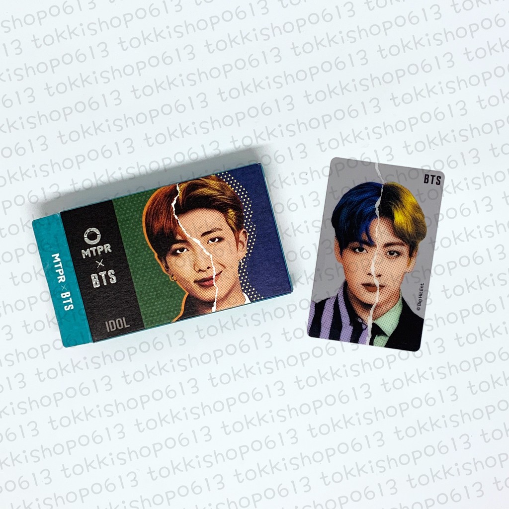 MTPR X BTS IDOL Lens Namjoon RM Box & Jungkook Photocard