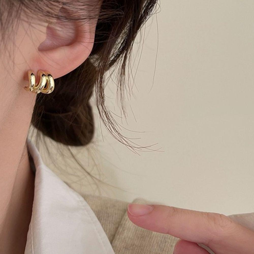 Mxbeauty Anting Menjuntai Hadiah Teman Lingkaran Sederhana Anting Liontin Bulat Lady Wanita Earrings