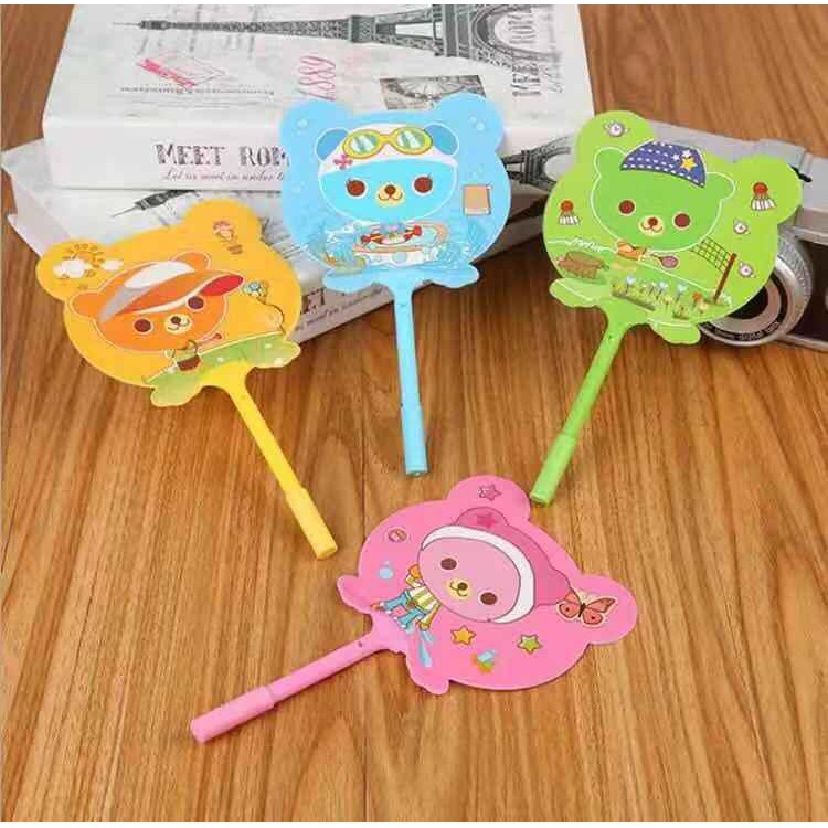 Topprice Pena Motif  Kipas BTS karakter Lucu Animal &amp; Buah Pena Kipas Karakter U09