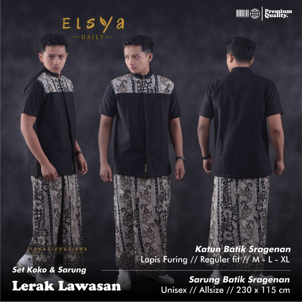 TOP SELER SARKEM SET SARUNG KEMEJA KOKO BATIK