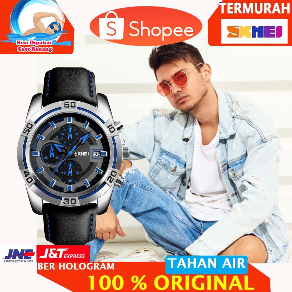 ORIGINAL SKMEI Jam Tangan Analog Pria - 9156 [Biru]