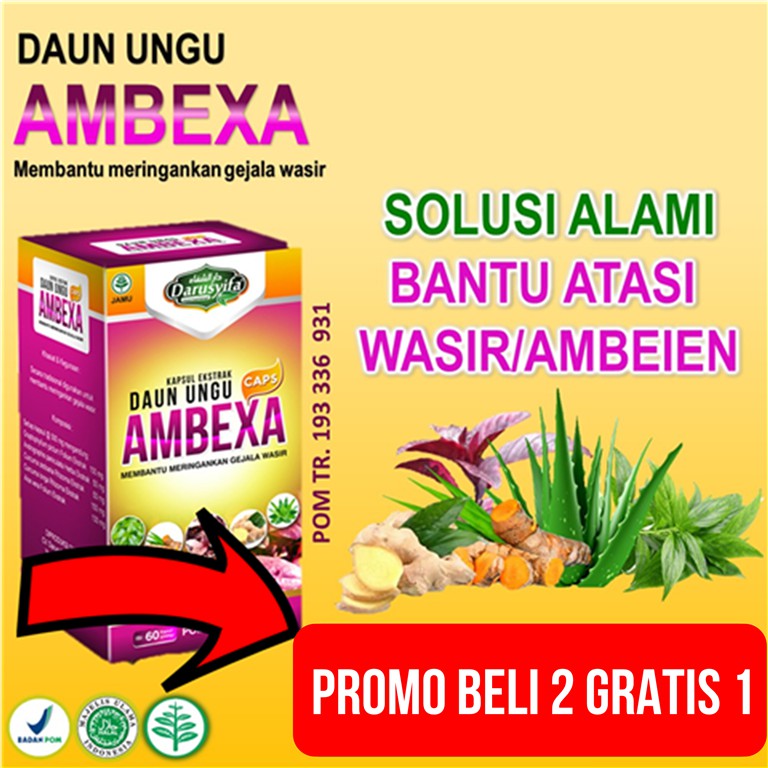 AMBEXA Original - Herbal - Obat Wasir - Ambeyen