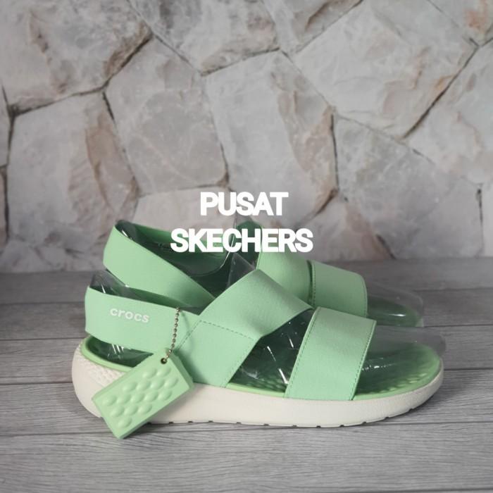 SANDAL CROCS/ CROCS LITERIDE/CROCS LITERIDE STRETCH TALI WANITA