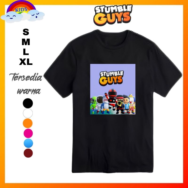 Stumble guys guy baju kaos shirt distro Anak stumble guys guy kaos stumble guys guy/Baju stumble guy