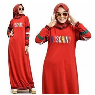 Set Baju Gamis Long Dress Setelan Wanita Hijab Remaja Desain Santai Simple LOOK ELEGANT
