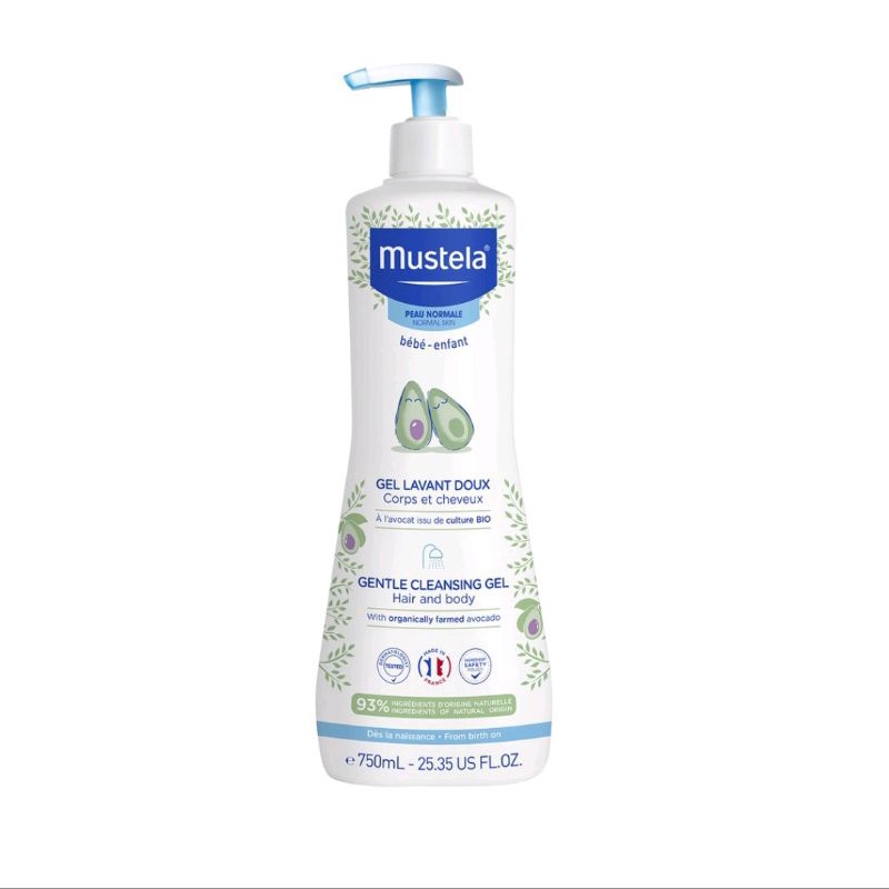 Mustela gel lavant cleansing gel 750ml