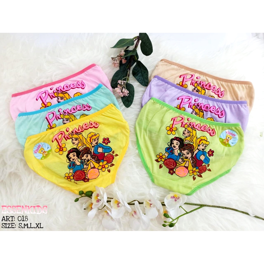 ESSEN Kids | Celana Dalam Anak Cewek Perempuan / CD ANAK / MOTIF / KARAKTER / WARNA RANDOM