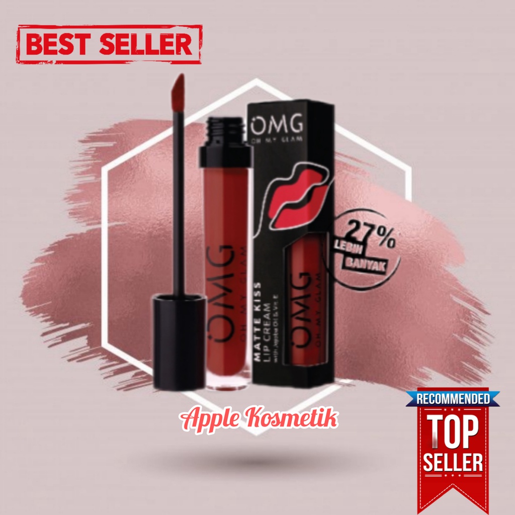 OMG OH MY GLAM Matte Kiss Lip Cream BPOM ORIGINA - TERBARU !!!