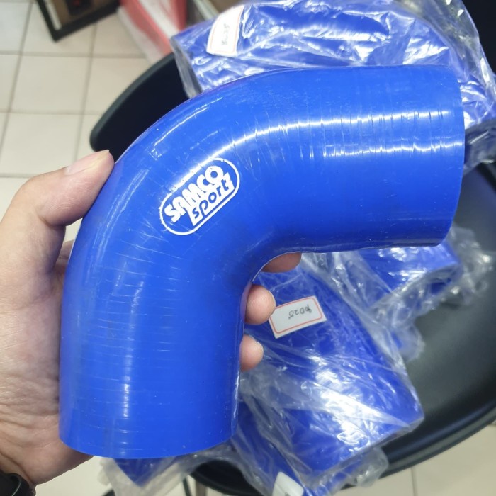 karet samco L elbow 90 derajat biru