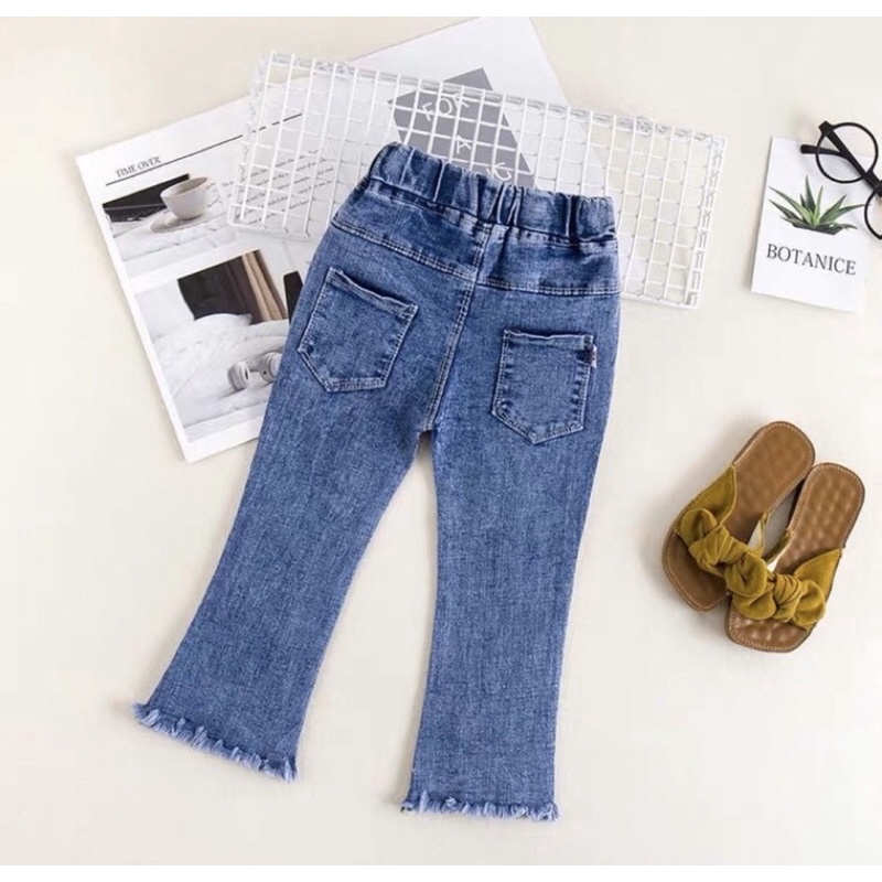 CELANA JEANS IMPORT ANAK PEREMPUAN MODEL RAWIS USIA 1-10 TAHUN / JEANS PANJANG IMPORT ANAK PEREMPUAN