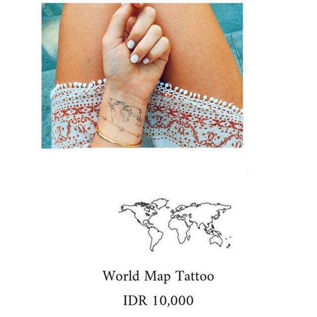 

World Map Tattoo