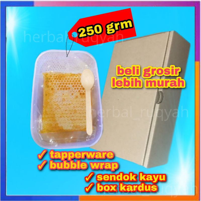 

madu sarang 250 grm mellifera / sarang madu / honeycomb / raw honey / madu asli / madu murni / madu