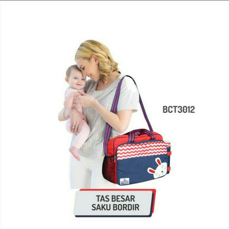 BABY CUTE Diaper Bag Tas Bayi Kecil / Medium / Besar (+TBSD) Saku Depan