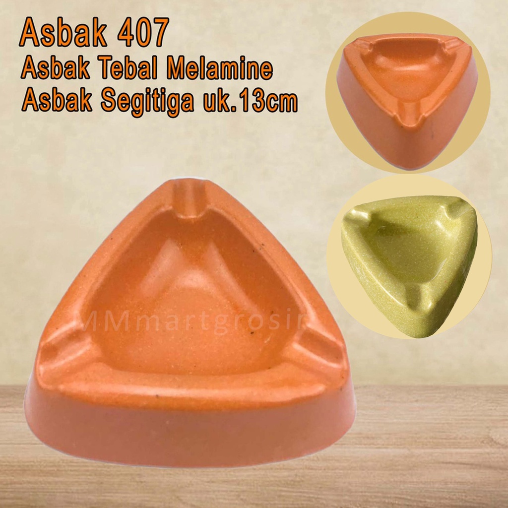 Asbak 407 / Asbak Melamine / Asbak Segitiga Tebal / uk.13cm