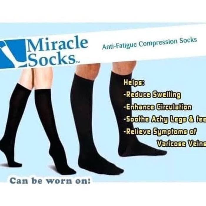 Kaos kaki varises Miracle Socks/Kaos Kaki Kompresi Unisex Anti Bengkak/Kaos kaki anti lelah