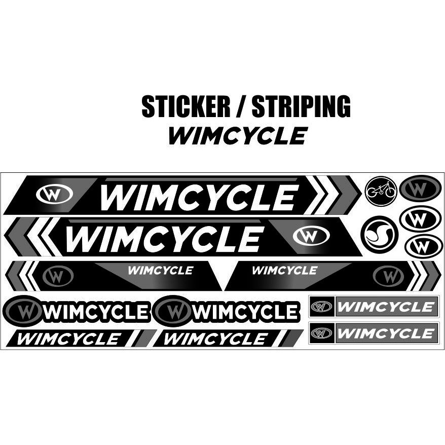 COD / STIKER BIKE RIDE JENIS ALL MOTIF SIMPLE DECAL STIKER VARIASI STYLE ALL SEPEDA WIM MTB DECAL VA