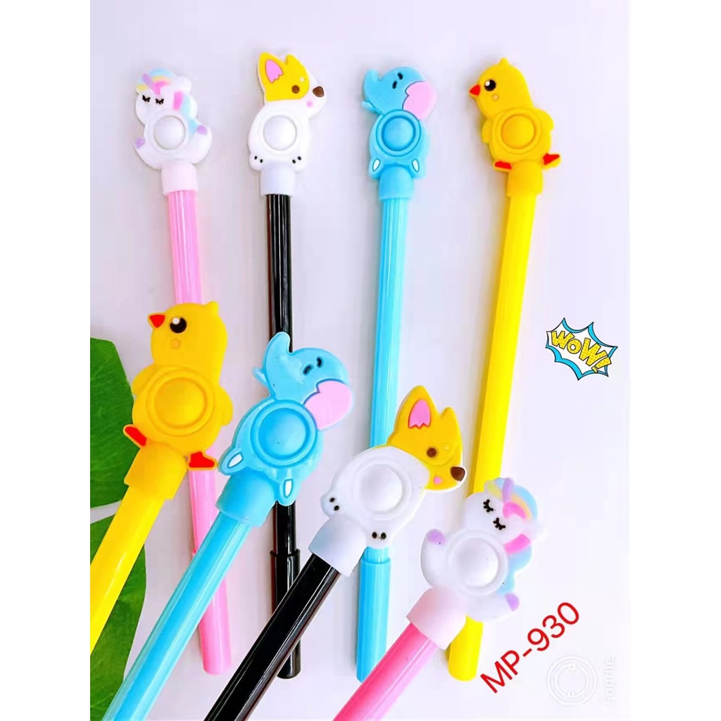 

LJK SHOP - PULPEN / PEN GEL DENGAN KEPALA POP IT HEWAN LUCU. MURAH DAN BAGUS