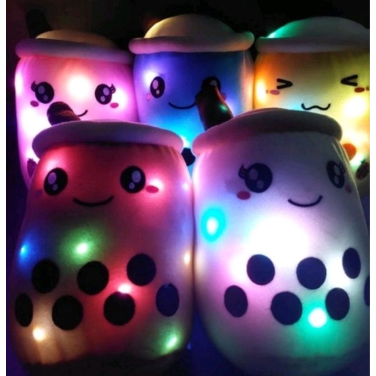 BONEKA BOBA BTS LAMPU LED / CHOKY LED / CHIMY LED /  BUBBLE MILK TEA / BTS JUMBO / BONEKA JUMBO