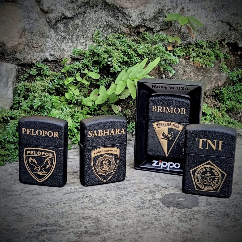 Korek api custom costum logo militer TNI brimob kostrad raider kopasus denjaka kopaska marinir sabha