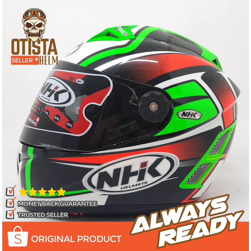 HELM NHK FULL FACE GP PRO TERMINATOR CORAK T ALDHILLA DOUBLE RING