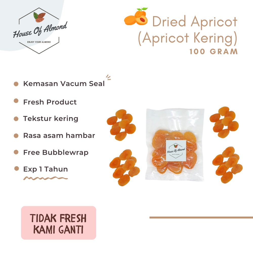 

Dried Apricot (Apricot Kering) 100gr