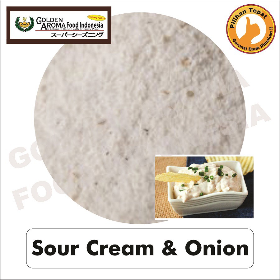 Bumbu Tabur bubuk Rasa Sour Cream and Onion Surabaya Halal Enak murah 500 gr