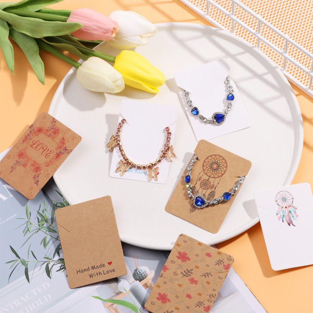 Pajangan Kartu Trinket Kalung Nanas Elegant Paper Kraft Banyak Motif