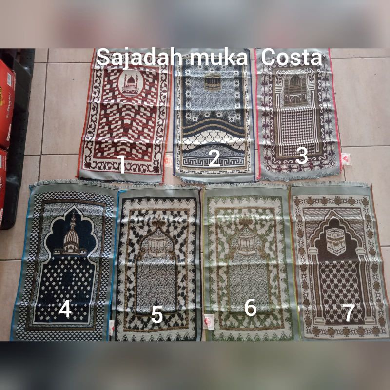 SAJADAH MUKA/SAJADAH COSTA KECIL