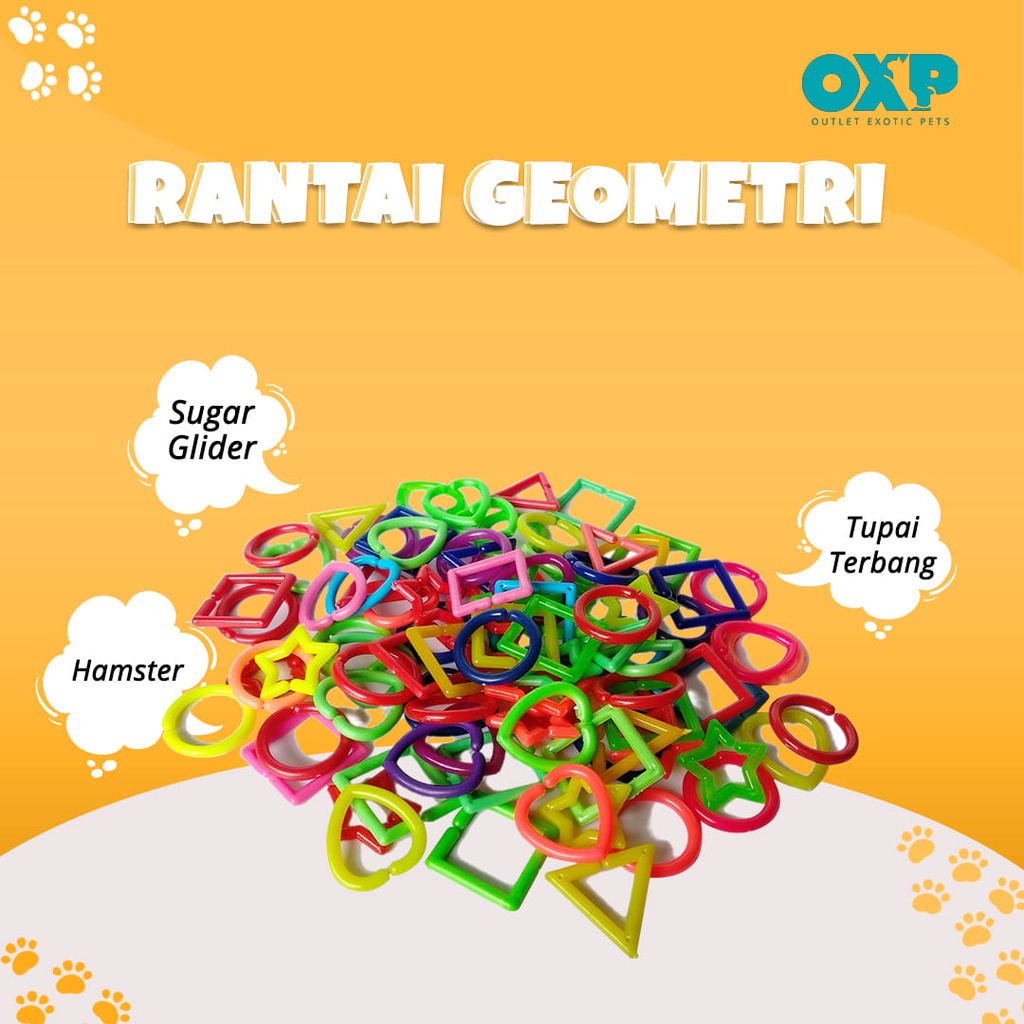 Rantai Geometri Penghias Kandang Hewan