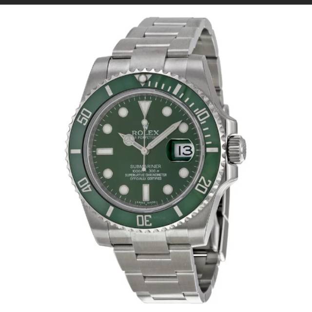 ROLEX Submariner Green Dial Steel Men's Watch kw