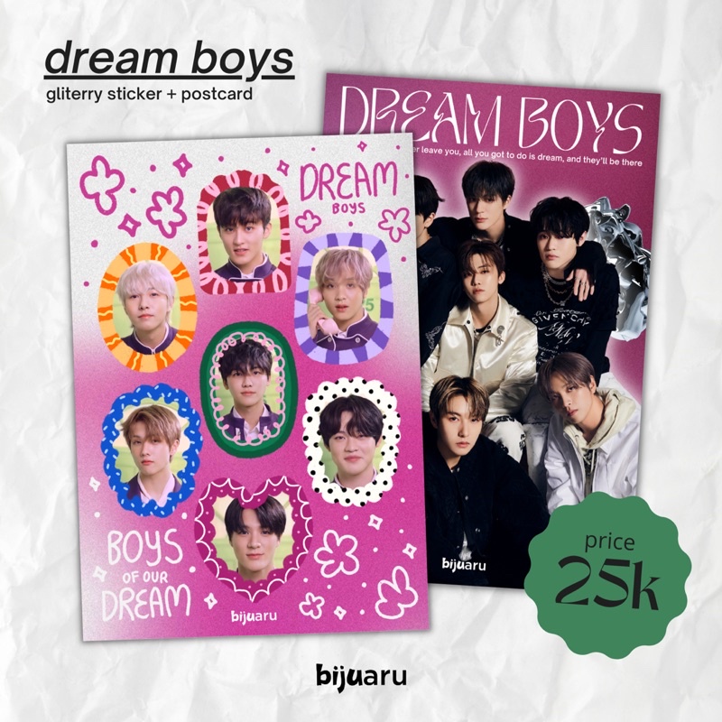 

DREAM BOYS STICKER AND POSTCARD☁️✨