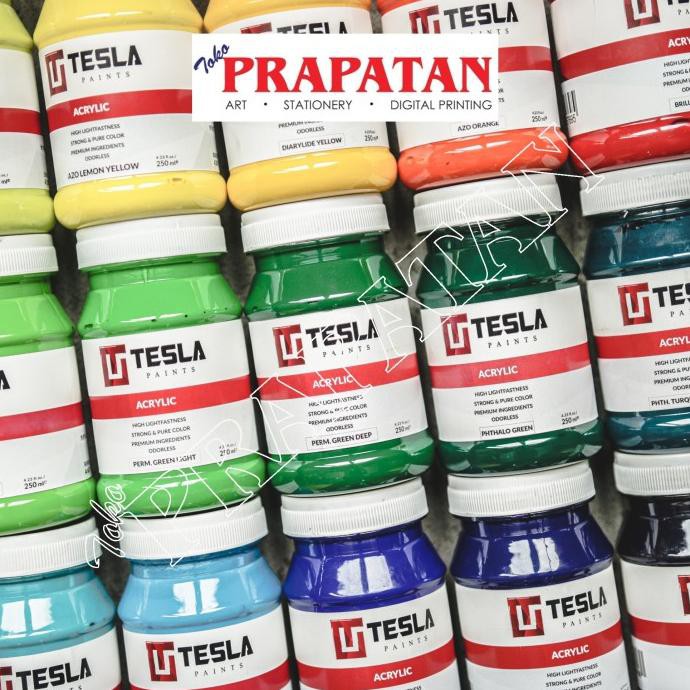 

PERALATAN MELUKIS TESLA ACRYLIC PAINT / CAT AKRILIK - 250 ML ALAT LUKIS