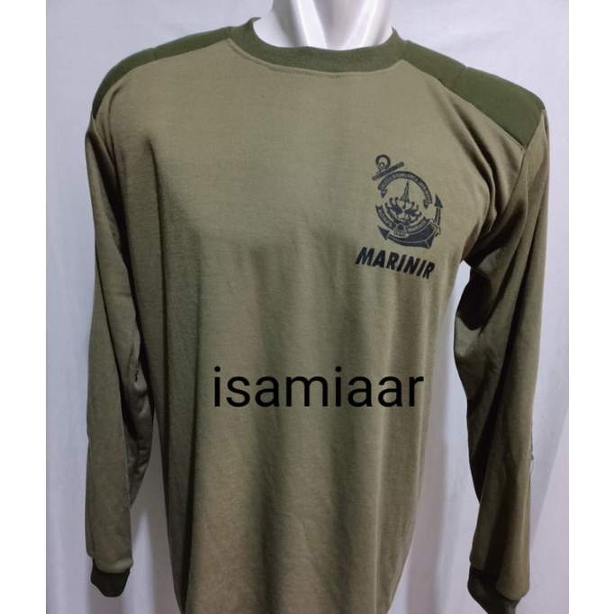 KAOS LENGAN PJG SABLON MARINIR/TNI _AL/KEMPOL